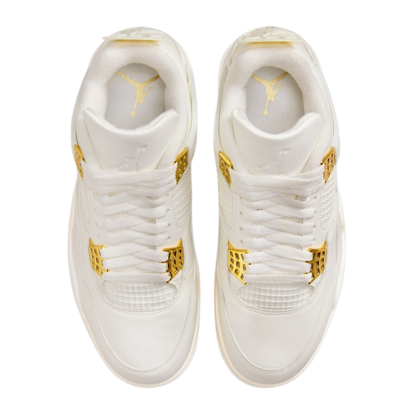 Air Jordan 4 WMNS "White and Gold" 