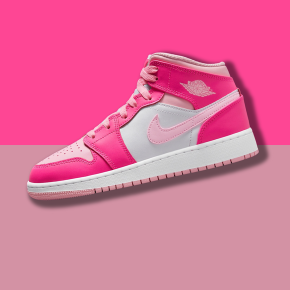 Air Jordan 1 Mid GS 'Fierce Pink' Barbie