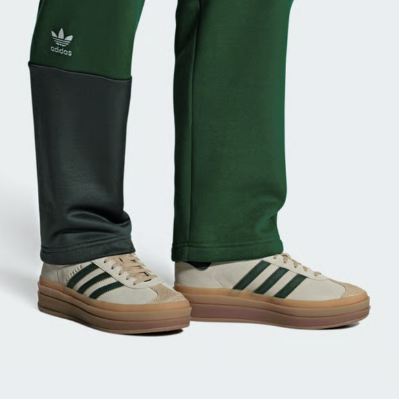 Adidas Gazelle Bold Cream White Collegiate Green