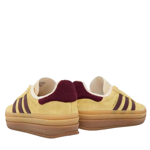 adidas Gazelle Bold Yellow/Maroon