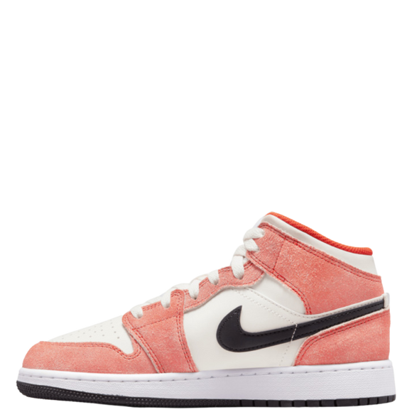 Nike Air Jordan 1 Mid Orange Suede (GS)