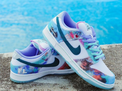 Nike SB x Futura Dunk Low 'Bleached Aqua'