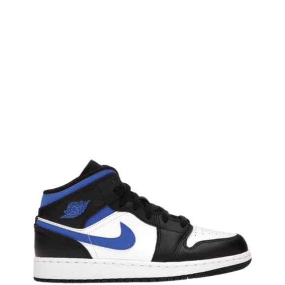 Jordan 1 Mid 'White Black Royal' GS