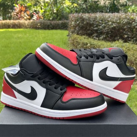 Jordan 1 Low Bred Toe (GS)