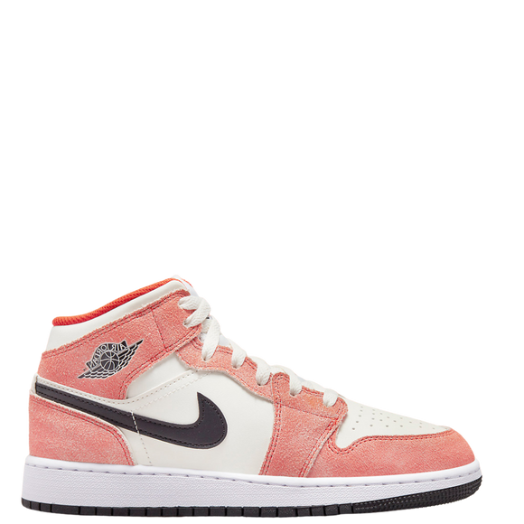 Nike Air Jordan 1 Mid Orange Suede (GS)