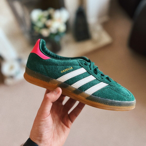 Adidas Gazelle Indoor Collegiate Green Lucid Pink