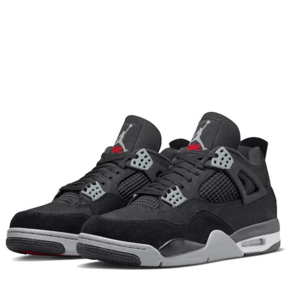 Air Jordan 4 Black Canvas