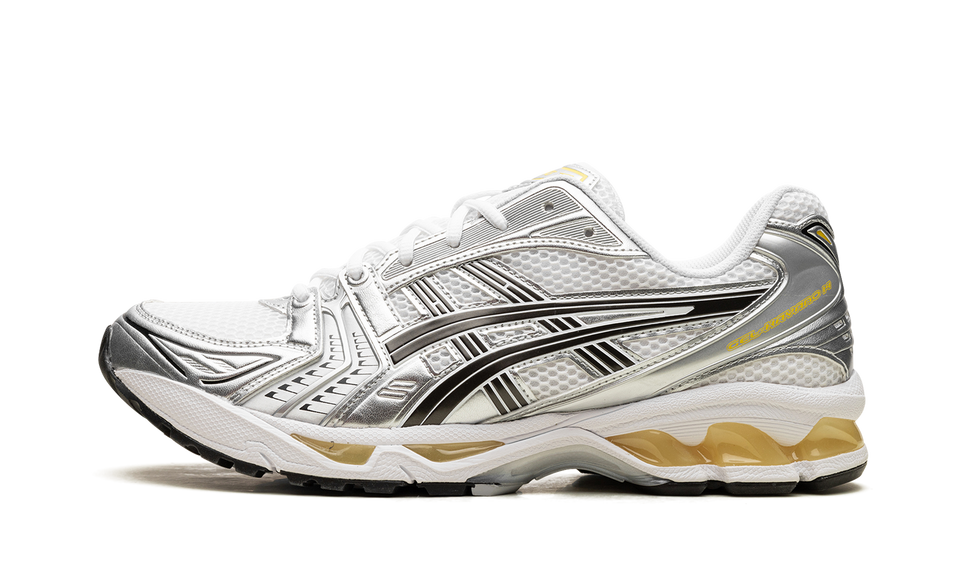 ASICS GEL-Kayano 14 Tai Chi Yellow 1203A537-101 SneakerMood Side view, toe pointing left