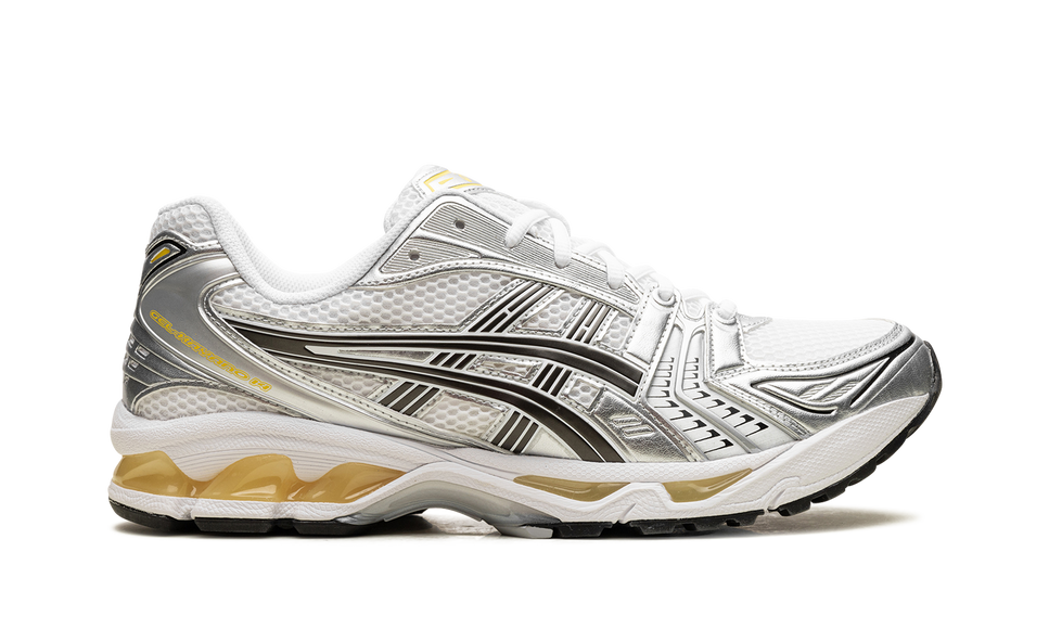 ASICS GEL-Kayano 14 Tai Chi Yellow 1203A537-101 SneakerMood Side view, toe pointing right