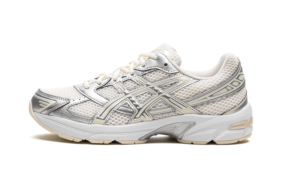 ASICS Gel-1130 Cream Pure Silver (Women's) 1202A164-107 SneakerMood Side view, toe pointing left