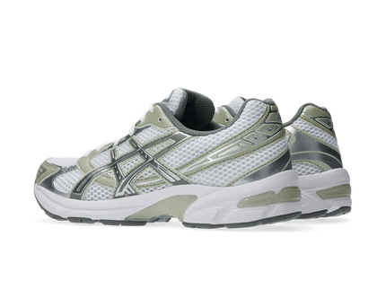ASICS Gel-1130 White Dried Leaf Green (Women's) 1202A164-124 SneakerMood Pair, rear three-quarter view