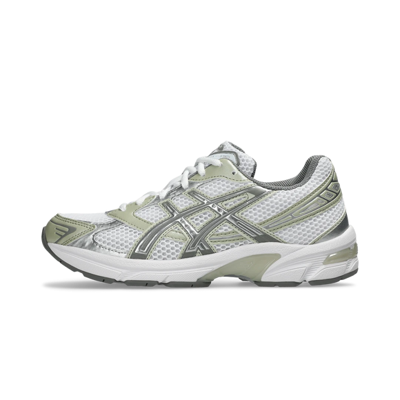 ASICS Gel-1130 White Dried Leaf Green (Women's) 1202A164-124 SneakerMood Side view, toe pointing left