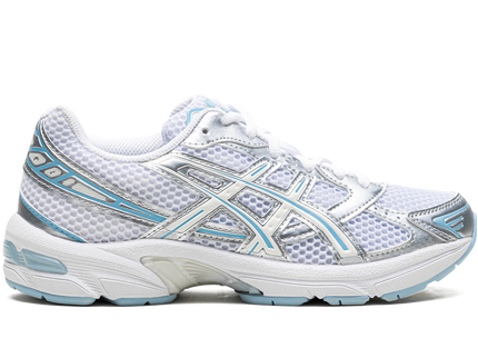 ASICS Gel-1130 White Ivory Light Blue (Women's) 1202A504-100 SneakerMood Side view, toe pointing right