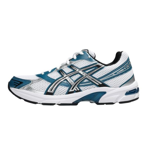 ASICS Gel-1130 White Restful Teal 1203A609-103 SneakerMood Side view, toe pointing left