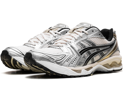 ASICS Gel-Kayano 14 Birch Pure Silver 1203A537-200 SneakerMood Pair, three-quarter view