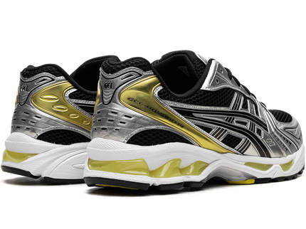 ASICS Gel-Kayano 14 Black Lemon Spark 1203A537-001 SneakerMood Pair, rear three-quarter view