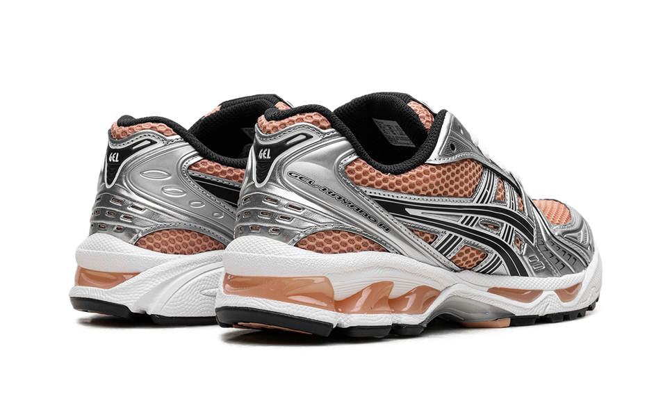 ASICS Gel-Kayano 14 Sepia Pure Silver 1203A537-201 SneakerMood Pair, rear three-quarter view