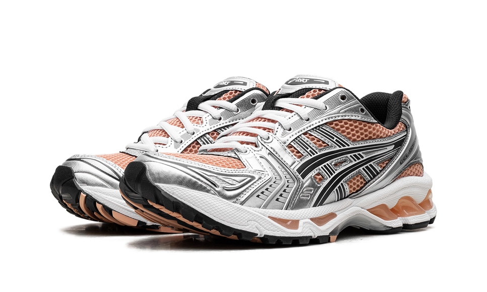 ASICS Gel-Kayano 14 Sepia Pure Silver 1203A537-201 SneakerMood Pair, three-quarter view