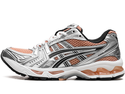 ASICS Gel-Kayano 14 Sepia Pure Silver 1203A537-201 SneakerMood Side view, toe pointing left