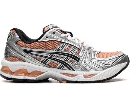 ASICS Gel-Kayano 14 Sepia Pure Silver 1203A537-201 SneakerMood Side view, toe pointing right
