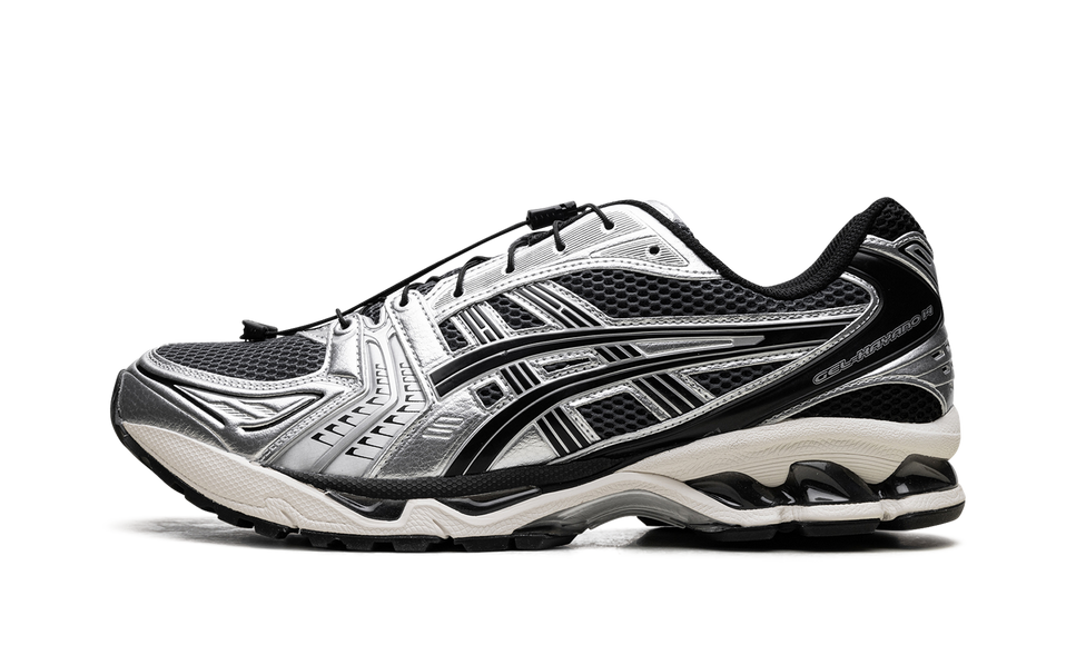 ASICS Gel-Kayano 14 Unlimited Pack Carrier Grey 1203A549-020 SneakerMood Side view, toe pointing left