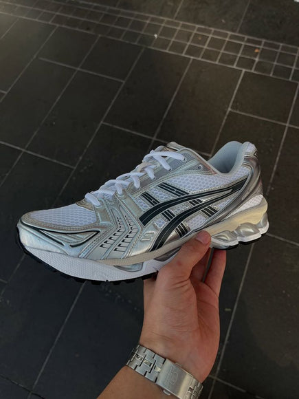 ASICS Gel-Kayano 14 White Graphite Grey 1203A537-110 SneakerMood Lifestyle view