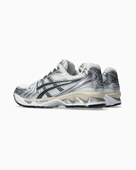 ASICS Gel-Kayano 14 White Graphite Grey 1203A537-110 SneakerMood Pair, rear three-quarter view