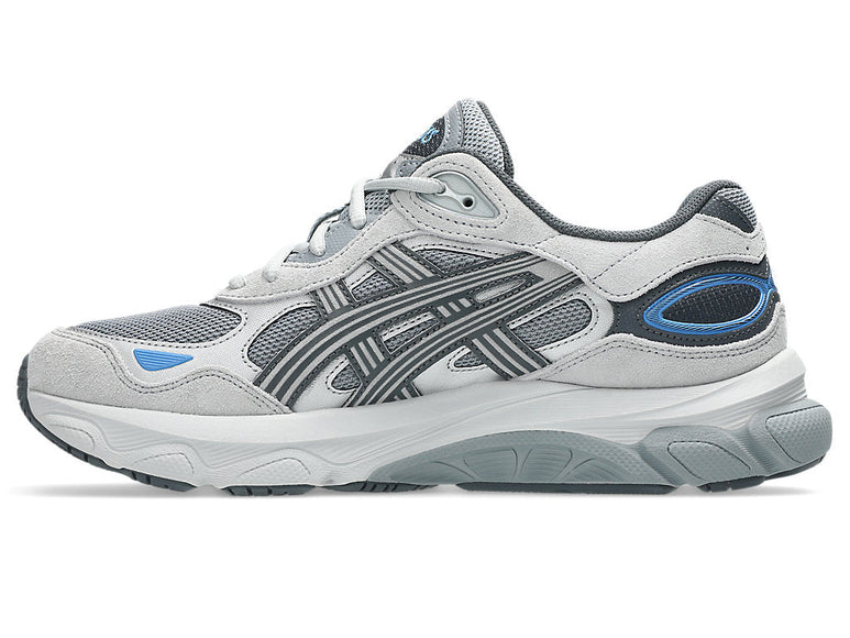 ASICS Gel-NYC 2.0 Gravel Piedmont Grey Blue 1203A895-021 SneakerMood Side view, toe pointing left