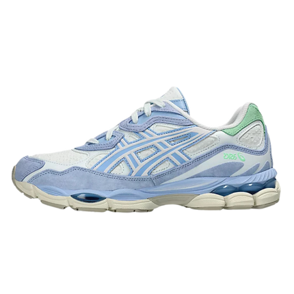 ASICS Gel-NYC Airy Blue Stone Wash 1203A826-400 SneakerMood Side view, toe pointing left