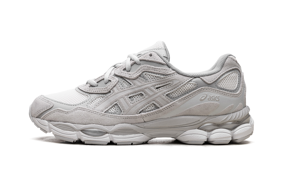 ASICS Gel-NYC Cream Cloud Grey 1203A663-101 SneakerMood Side view, toe pointing left
