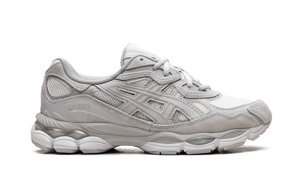 ASICS Gel-NYC Cream Cloud Grey 1203A663-101 SneakerMood Side view, toe pointing right