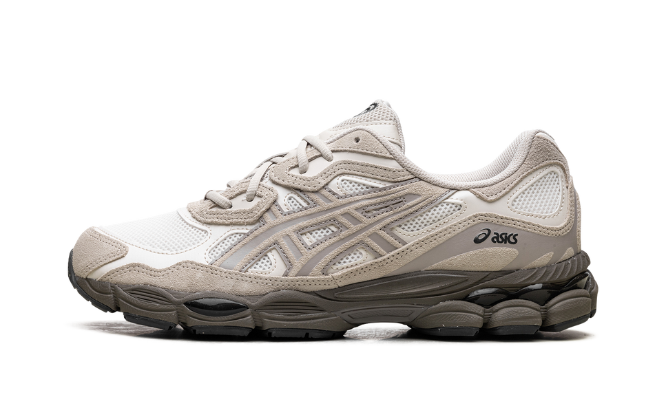 ASICS Gel-NYC Cream Putty 1203A383-105 SneakerMood Side view, toe pointing left