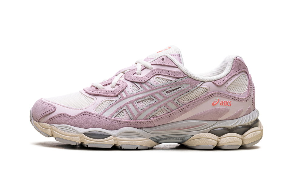 ASICS Gel-NYC Cream Rose Water 1203A383-106 SneakerMood Side view, toe pointing left