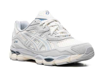 ASICS Gel-NYC Ivory Mid Grey 1203A372-600 SneakerMood Front three-quarter view
