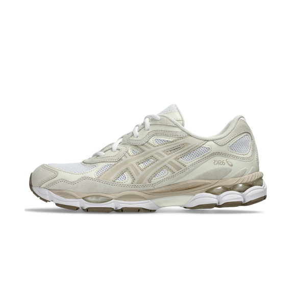 ASICS Gel-NYC White Feather Grey 1203A663-102 SneakerMood Side view, toe pointing left