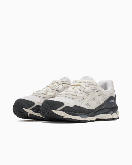 ASICS Gel-NYC White Smoke Grey 1203A383-111 SneakerMood Pair, three-quarter view