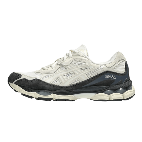 ASICS Gel-NYC White Smoke Grey 1203A383-111 SneakerMood Side view, toe pointing left