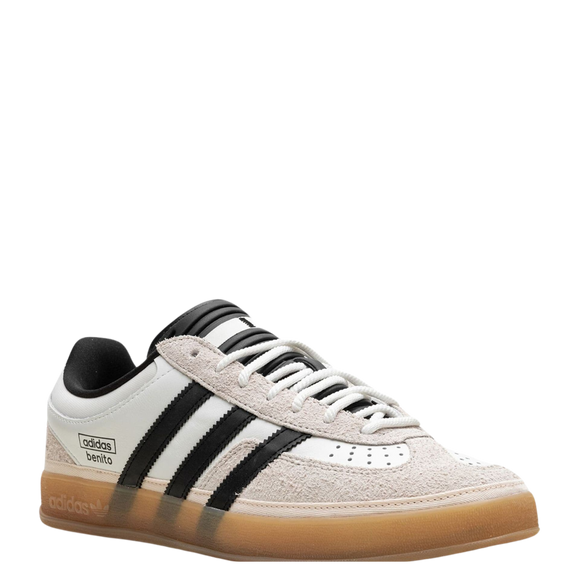 Adidas Bad Bunny x adidas Gazelle Indoor 'White' IF9735 SneakerMood Front three-quarter view