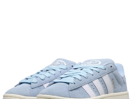 Adidas Campus 00's Clear Sky Blue Gold JI4651 SneakerMood Pair front three-quarter view