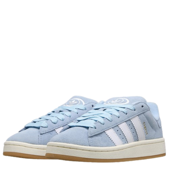Adidas Campus 00's Clear Sky Blue Gold JI4651 SneakerMood Pair front three-quarter view