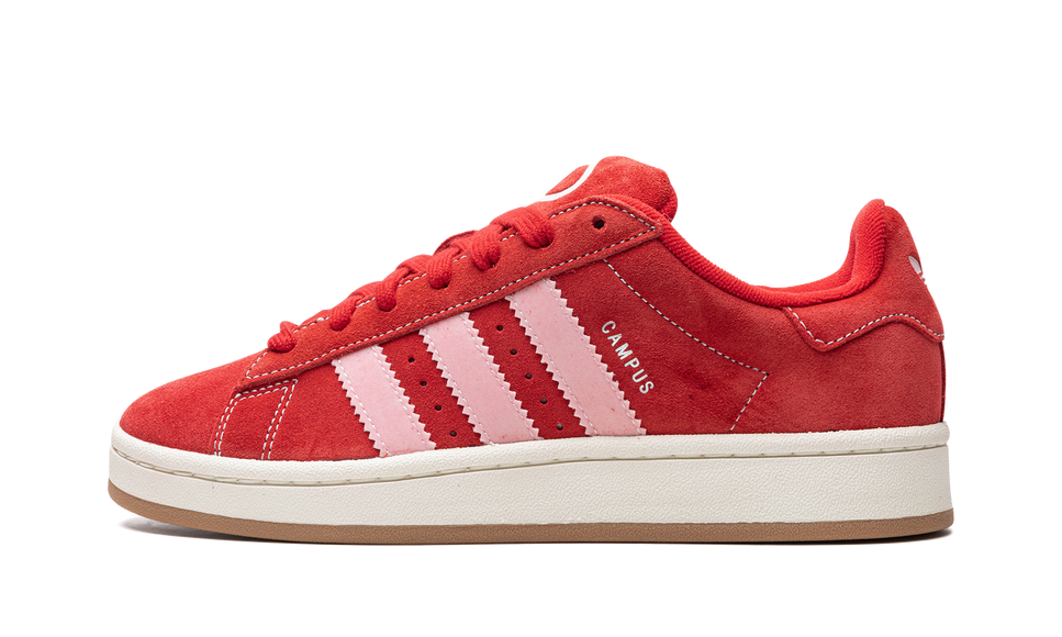 Adidas Campus 00s Better Scarlet Clear Pink H03477 SneakerMood Side view, toe pointing left