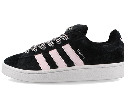 Adidas Campus 00s Core Black Almost Pink HP6396 SneakerMood Front three-quarter view