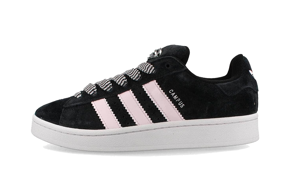 Adidas Campus 00s Core Black Almost Pink HP6396 SneakerMood Front three-quarter view