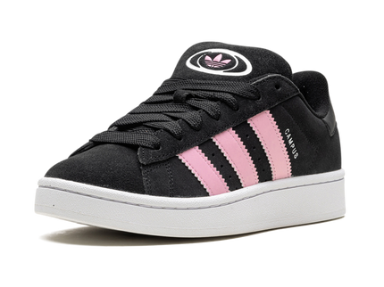 Adidas Campus 00s Core Black True Pink (Women's) ID3171 SneakerMood Front three-quarter view