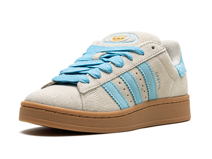 Adidas Campus 00s Putty Grey Preloved Blue IE5588 SneakerMood Front three-quarter view