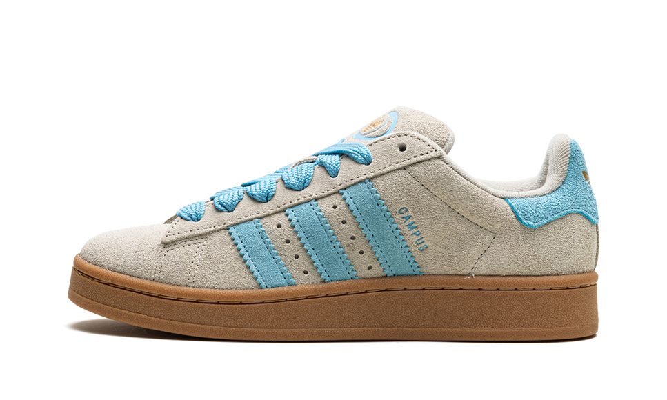 Adidas Campus 00s Putty Grey Preloved Blue IE5588 SneakerMood Side view, toe pointing left