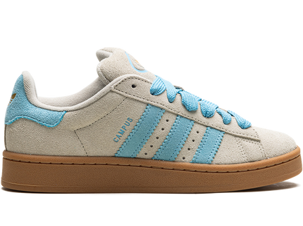 Adidas Campus 00s Putty Grey Preloved Blue IE5588 SneakerMood Side view, toe pointing right