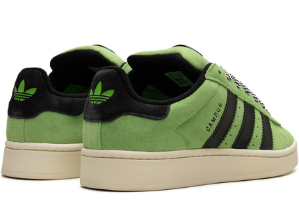 Adidas Campus 00s Solar Green (Women's) HQ4409 SneakerMood Pair, rear three-quarter view