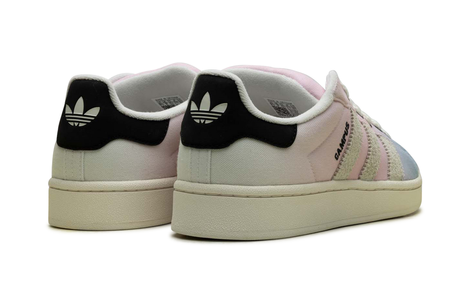Adidas Campus 00s Wonder Blue Clear Pink IH2494 SneakerMood Pair, rear three-quarter view