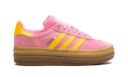 Adidas Gazelle Bold Bliss Pink Spark (Women's) IF4498 SneakerMood Side view, toe pointing right